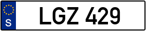 Trailer License Plate